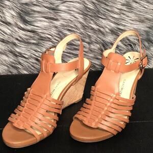 Isaac Mizrahi Slingback Leather Sandals 7M
